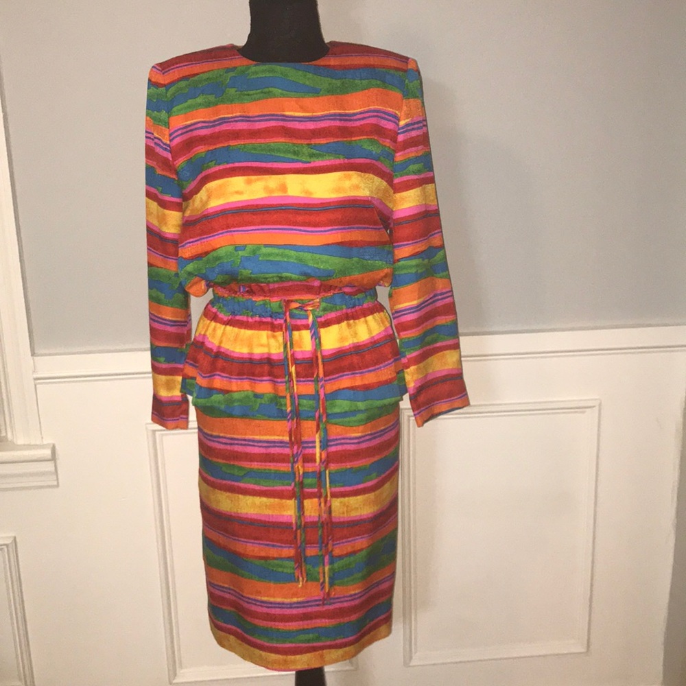 Vintage Silk Skirt Set